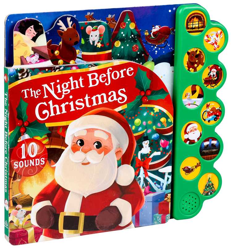 Night Before Christmas 10-Button Sound Book - Christmas Board Book For Kids Ages 6-8 by Clement C. Moore: Board Books; 10 pages / English