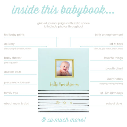 Hello Baby Memory Baby Book: Blue