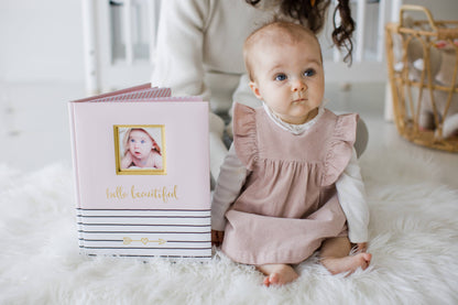 Hello Baby Memory Baby Book: Blue
