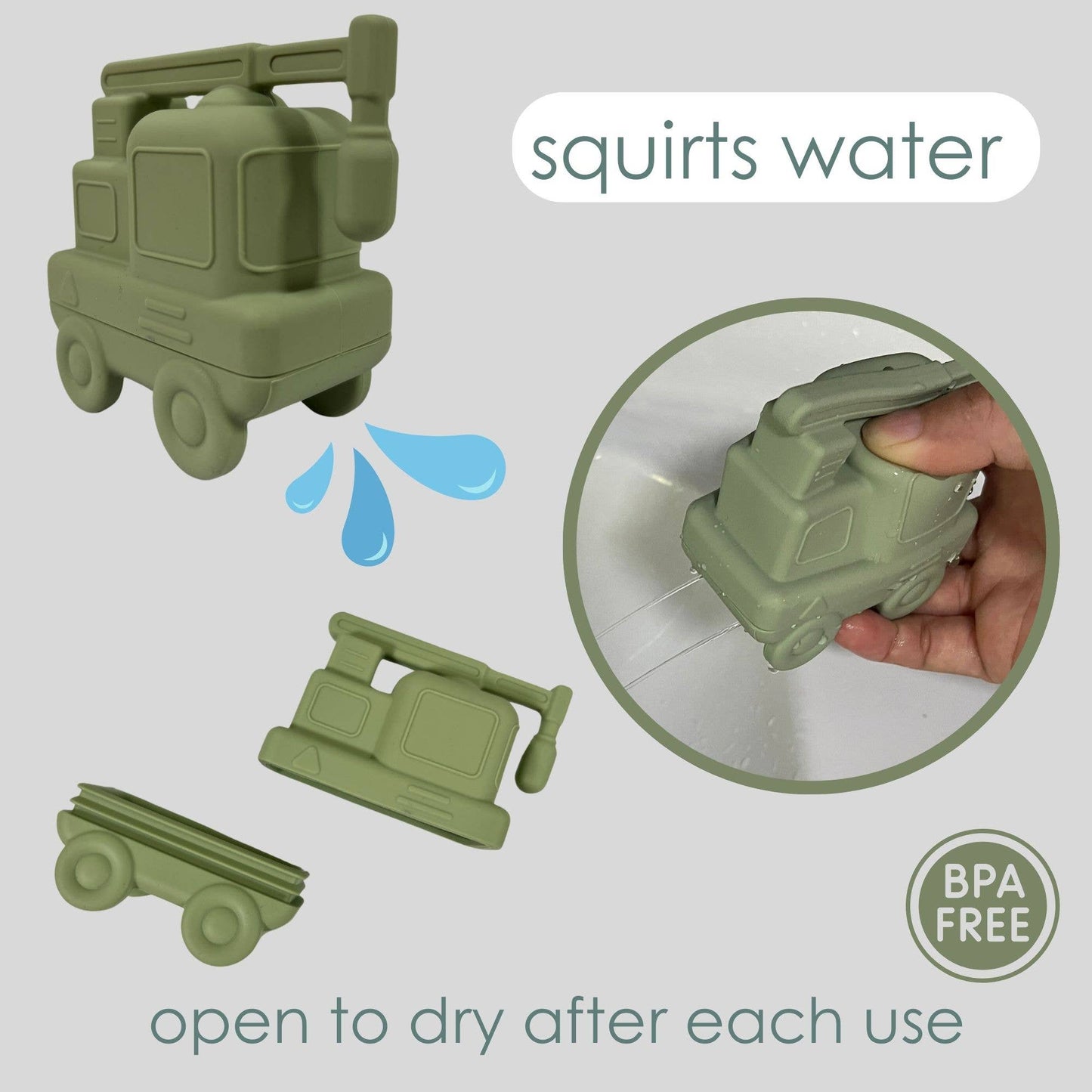 Ali+Oli Squirt Water Bath Toy Set (Construction)