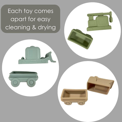 Ali+Oli Squirt Water Bath Toy Set (Construction)