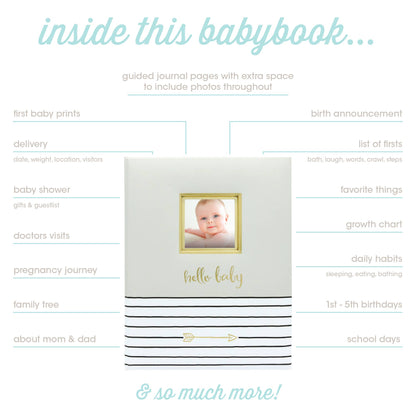 Hello Baby Memory Baby Book: Pink