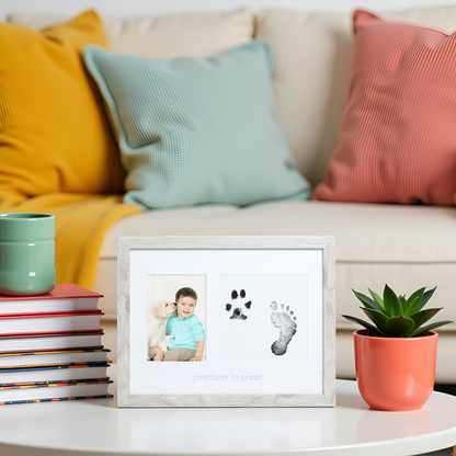 Rustic "Pawtners In Crime" Frame and Ink Kit, Pet & Baby
