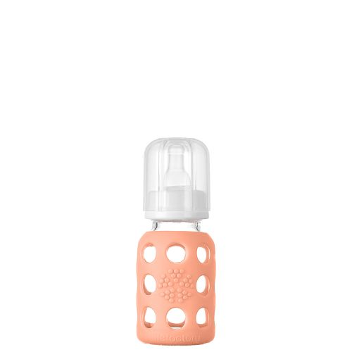 4oz Glass Baby Bottle - Stage 1 Nipple, Stopper, and Cap: