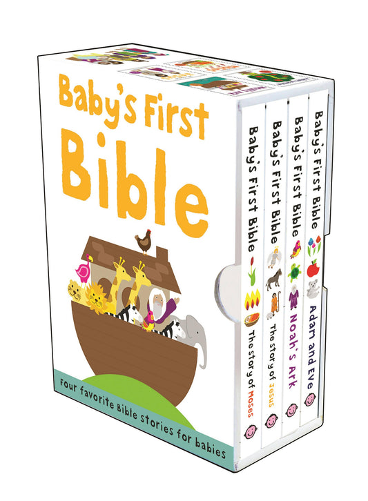 Baby's First Bible Slipcase: Moses, Jesus, Noah, Adam & Eve Set
