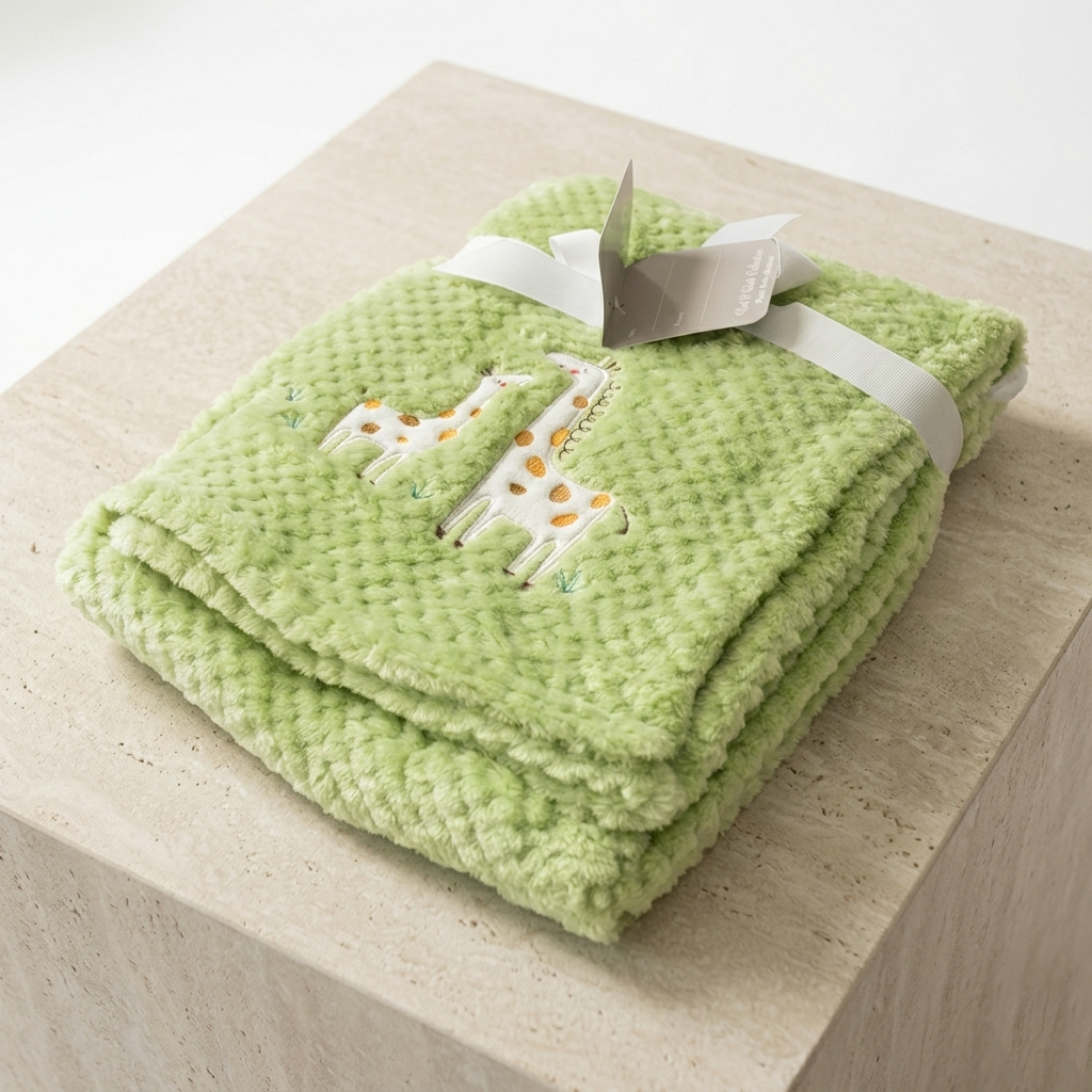 René Rofé® Super Soft Popcorn Plush Baby Blanket