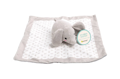 Elephant Baby Lovey Blanket, Gray