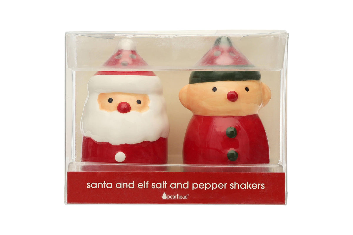 Santa & Elf Salt & Pepper Shaker Christmas Set