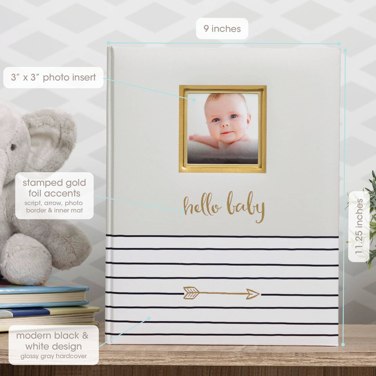 Hello Baby Memory Baby Book: Blue