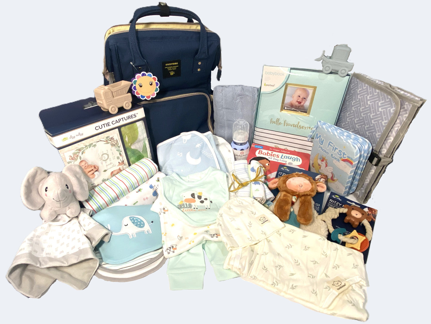 Baby Blue Backpack Gift Set