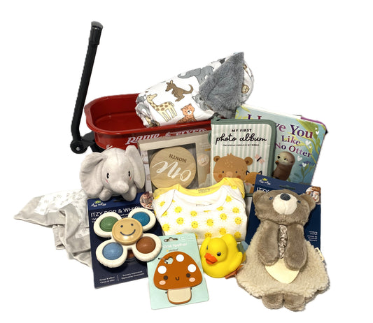 Wagon Baby Basket with Yellow