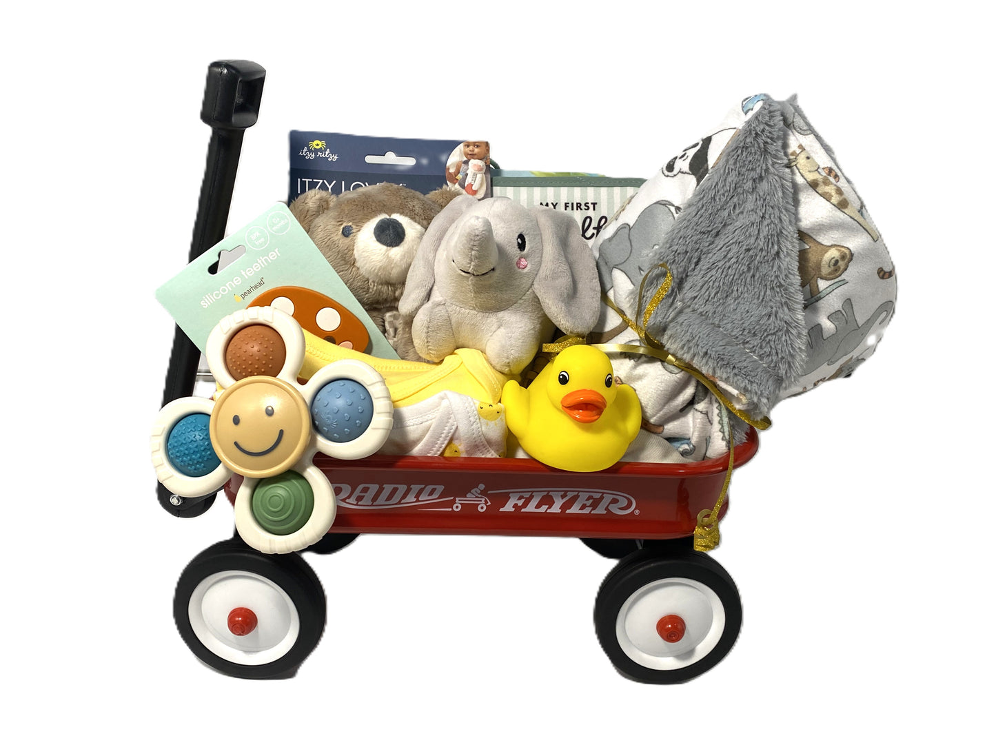 Wagon Baby Basket with Yellow