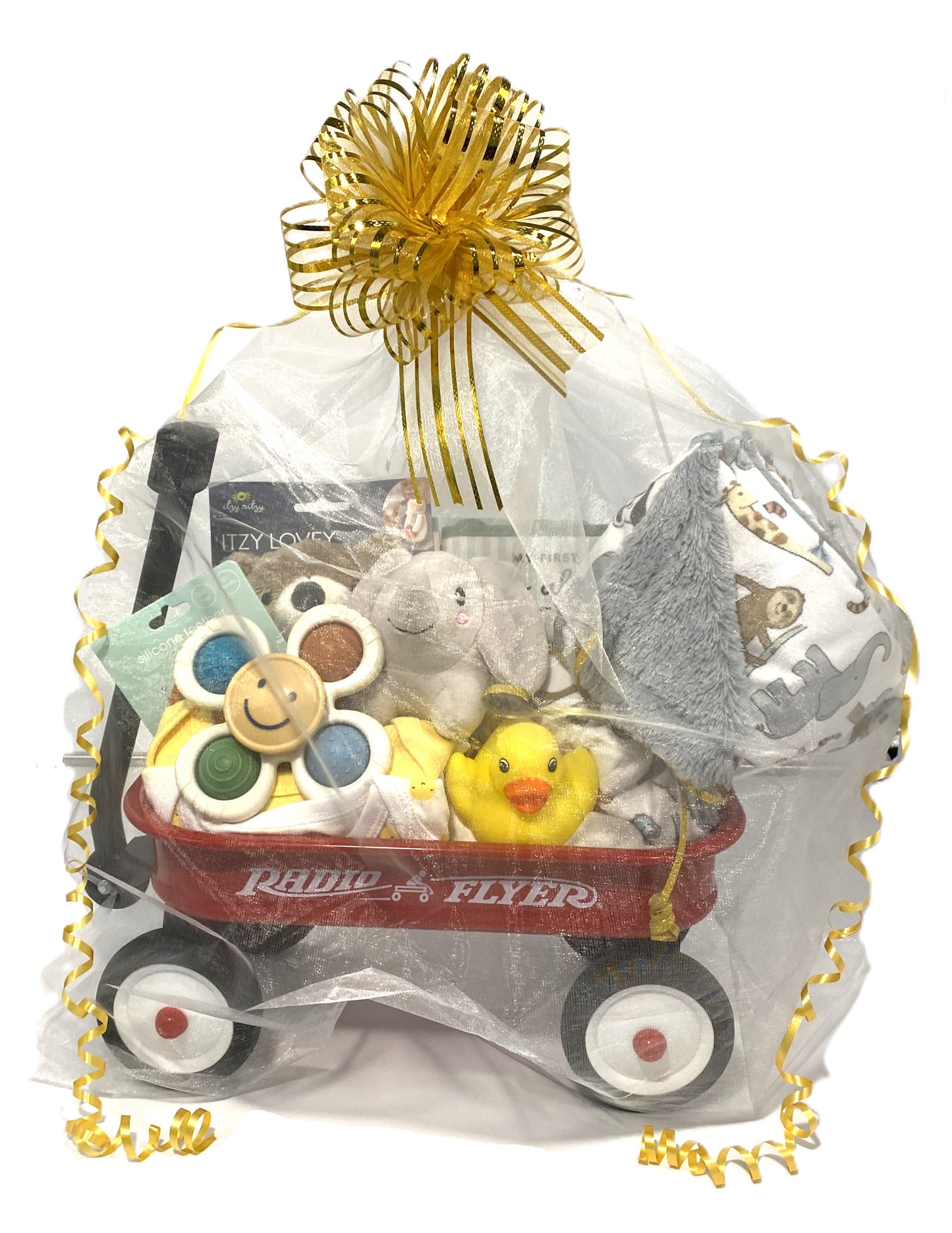 Wagon Baby Basket with Yellow