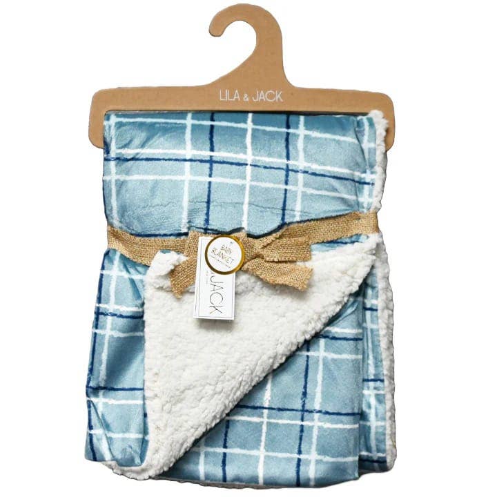 Blue Baby Basket with Diaper Caddy