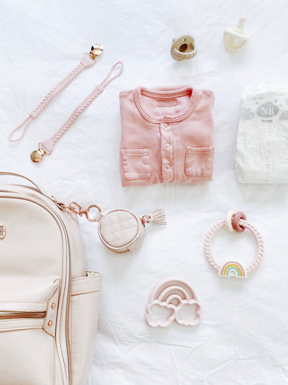 Ritzy Rattle™ Silicone Teether Rattles: Rainbow