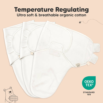 3pk Soothe Baby Swaddles 0-3 Months, Sleep Sack for Newborns: Blossom / OS 0-3M