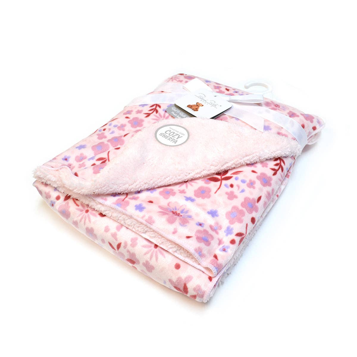 Pink Baby Basket with Diaper Caddy