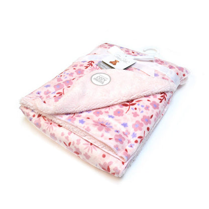 Pink Baby Basket with Diaper Caddy