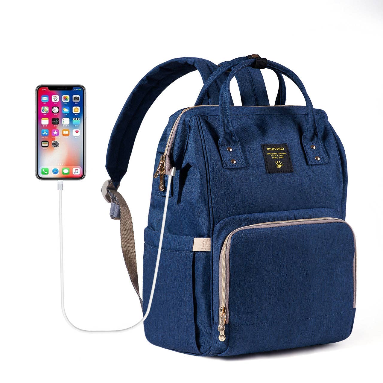 Classic Diaper Backpack: Blue