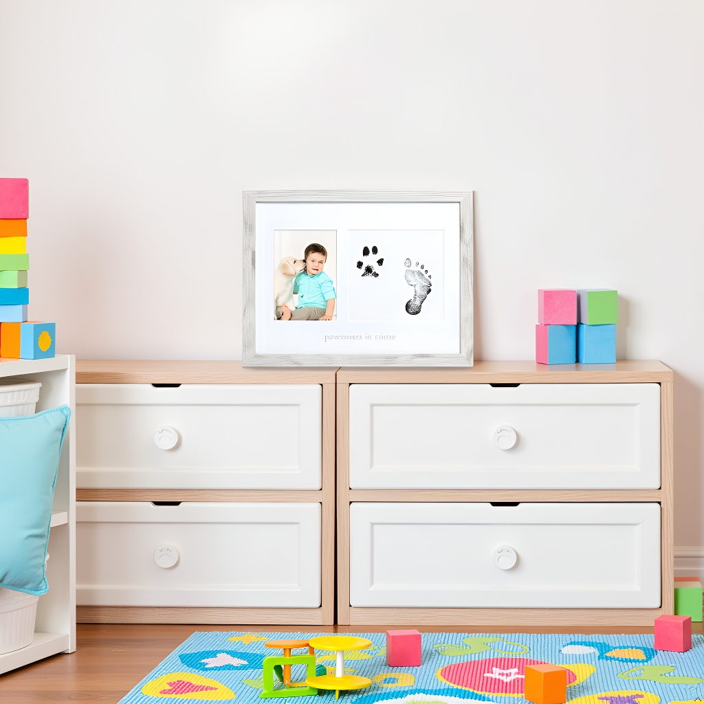 Rustic "Pawtners In Crime" Frame and Ink Kit, Pet & Baby