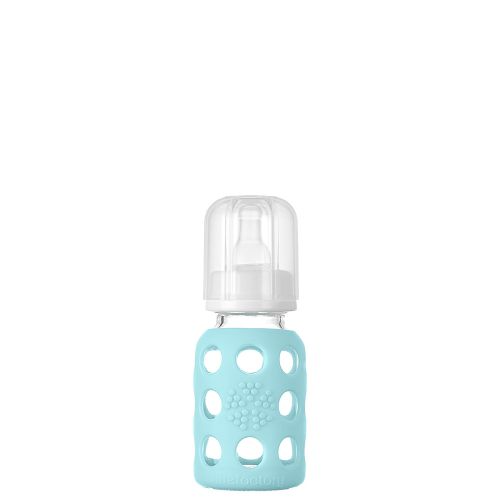4oz Glass Baby Bottle - Stage 1 Nipple, Stopper, and Cap: