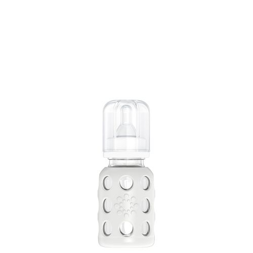 4oz Glass Baby Bottle - Stage 1 Nipple, Stopper, and Cap: