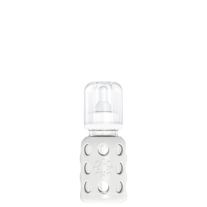 4oz Glass Baby Bottle - Stage 1 Nipple, Stopper, and Cap: