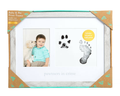 Rustic "Pawtners In Crime" Frame and Ink Kit, Pet & Baby